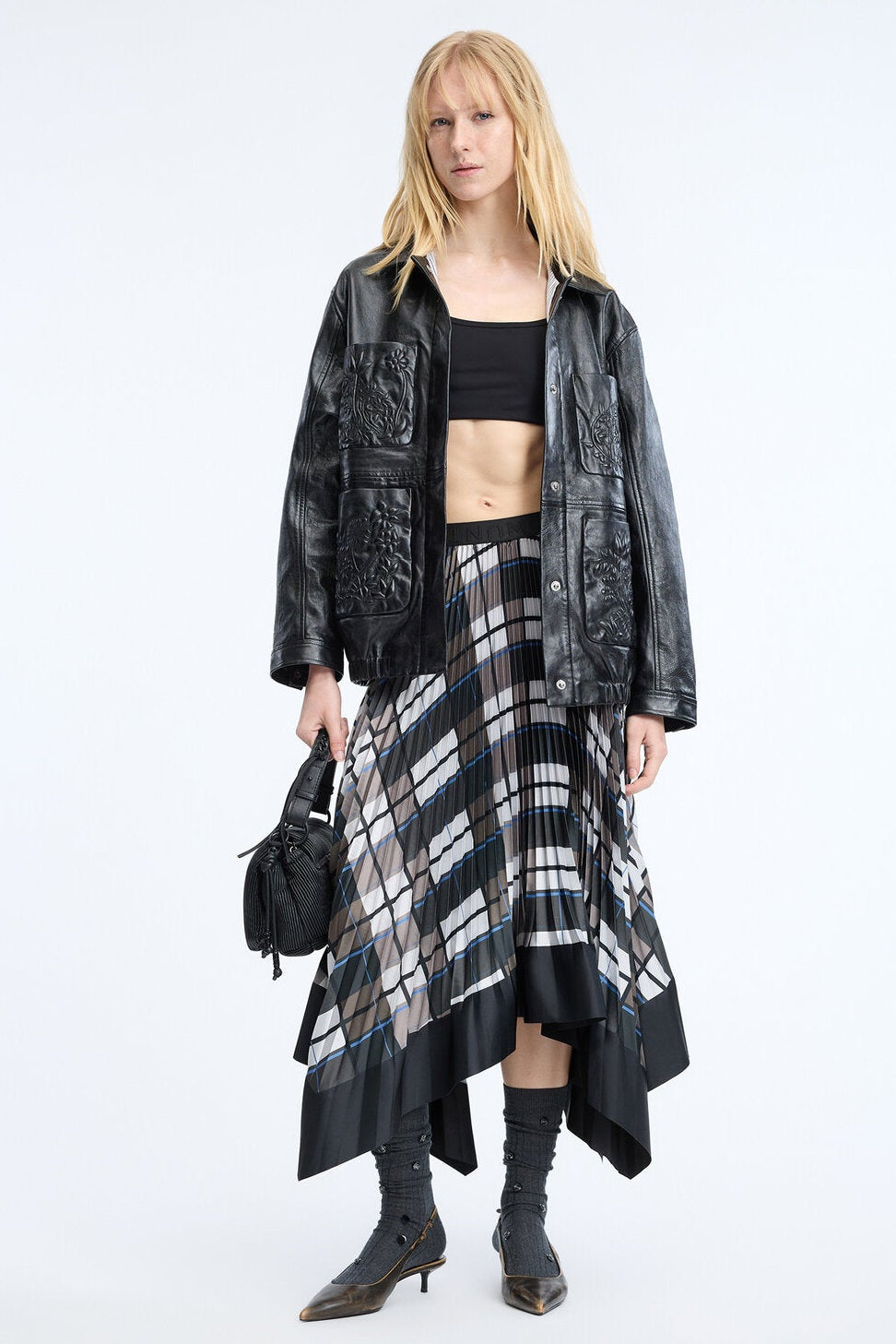 Cynthia midi nederdel – Print Brow